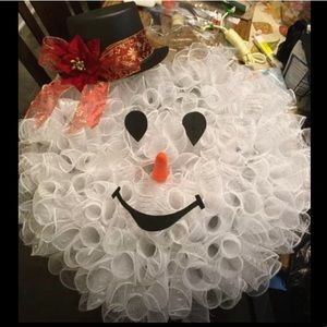 Snowman wreath